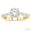 Round Shape Semi-Mount Diamond Engagement Ring