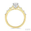 Round Shape Semi-Mount Diamond Engagement Ring