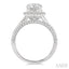 Round Shape Semi-Mount Halo Diamond Engagement Ring