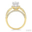 Marquise Shape Semi-Mount Halo Diamond Engagement Ring