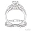 Round Shape Diamond Flower Wedding Set
