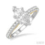 Marquise Shape Semi-Mount Diamond Engagement Ring