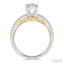 Marquise Shape Semi-Mount Diamond Engagement Ring