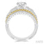 Round Shape Semi-Mount Diamond Engagement Ring
