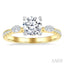 Round Shape Semi-Mount Diamond Engagement Ring