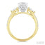 Round Shape Semi-Mount Diamond Engagement Ring
