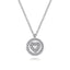 Bujukan Sterling Silver Heart Medallion Pendant