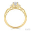 Round Shape Semi-Mount Diamond Engagement Ring