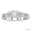 Round Shape Semi-Mount Diamond Engagement Ring