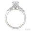 Round Shape Semi-Mount Diamond Engagement Ring