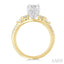 Round Shape Semi-Mount Diamond Engagement Ring