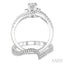 Round Shape Halo Diamond Wedding Set