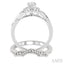 Round Shape Halo Diamond Wedding Set