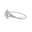 Emerald-cut Diamond Double Halo Engagement Ring