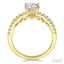 Round Shape Semi-Mount Diamond Engagement Ring