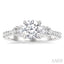 Round Shape Semi-Mount Diamond Engagement Ring