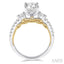 Round Shape Semi-Mount Diamond Engagement Ring
