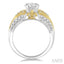 Round Shape Semi-Mount Diamond Engagement Ring