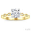 Round Shape Semi-Mount Diamond Engagement Ring