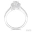 Pear Shape Halo Diamond Engagement Ring