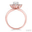 Oval Shape Semi-Mount Halo Diamond Engagement Ring