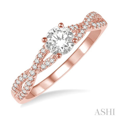 Round Shape Diamond Engagement Ring