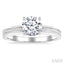 Round Shape Semi-Mount Diamond Engagement Ring
