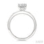Round Shape Semi-Mount Diamond Engagement Ring