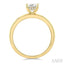 Cushion Shape Semi-Mount Diamond Engagement Ring