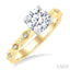 Round Shape Semi-Mount Diamond Engagement Ring