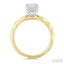 Round Shape Semi-Mount Diamond Engagement Ring