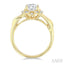 Oval Shape Semi-Mount Diamond Engagement Ring