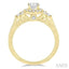 Round Shape Halo Diamond Engagement Ring