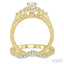 Round Shape Halo Diamond Wedding Set