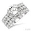Round Shape Semi-Mount Diamond Engagement Ring