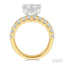Round Shape Semi-Mount Diamond Engagement Ring
