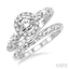 Round Shape Halo Diamond Wedding Set
