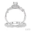 Round Shape Halo Diamond Wedding Set