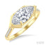 Marquise Shape Semi-Mount Diamond Engagement Ring
