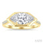 Marquise Shape Semi-Mount Diamond Engagement Ring