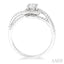 Round Shape Halo Diamond Engagement Ring