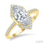 Marquise Shape Semi-Mount Diamond Engagement Ring