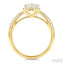 Marquise Shape Semi-Mount Diamond Engagement Ring