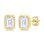 Petite Bezel Diamond Stud Earrings