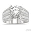 Round Shape Semi-Mount Diamond Engagement Ring