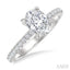 Oval Shape Semi-Mount Diamond Engagement Ring