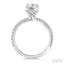 Oval Shape Semi-Mount Diamond Engagement Ring