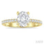 Oval Shape Semi-Mount Diamond Engagement Ring