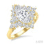 Marquise Shape Semi-Mount Halo Diamond Engagement Ring