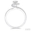 Round Shape Halo Diamond Engagement Ring